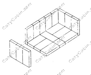 Large Flush Wood Fireplace Insert Metallic Brown (R16) #R16